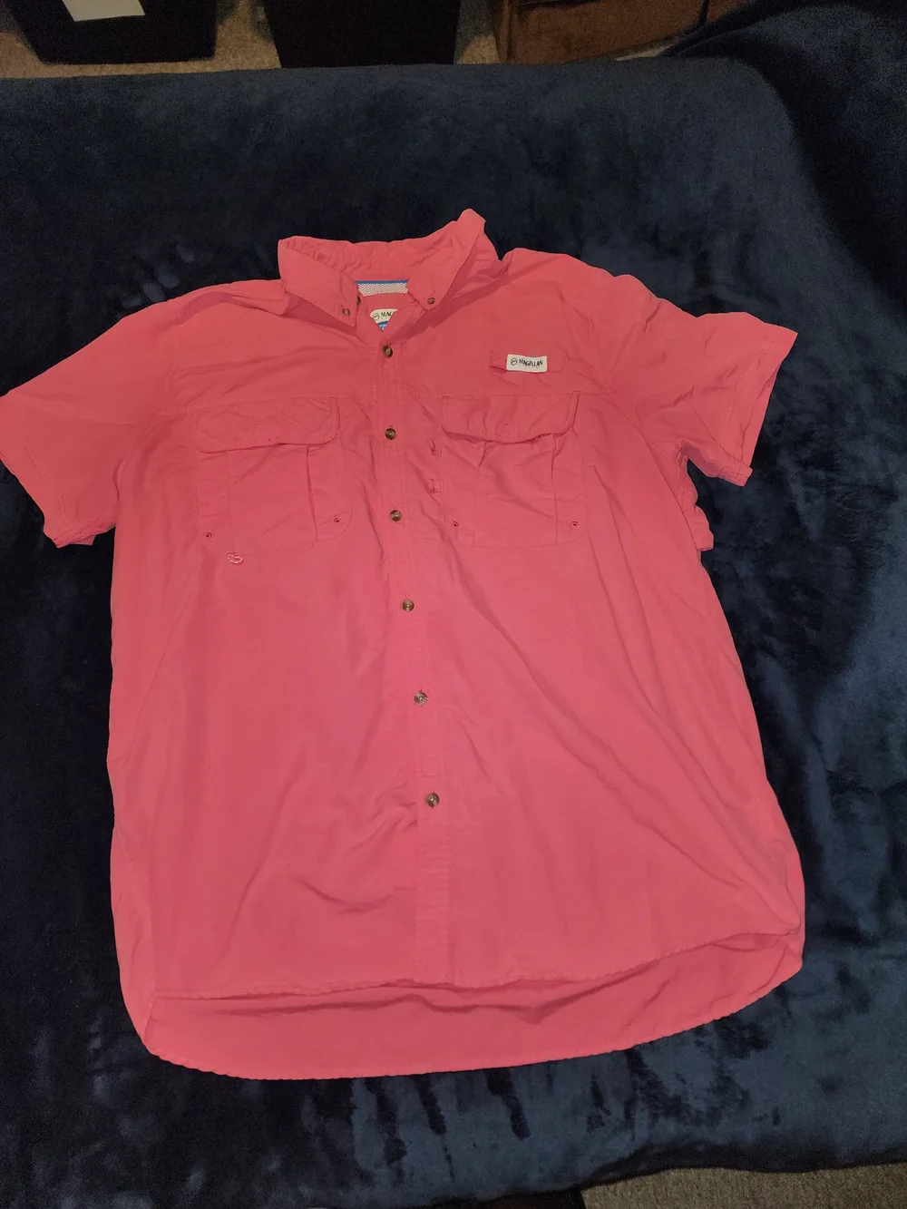 Magellan Outdoors Button Down Shirts - Coral, Teal, Light Blue, Green Bundle